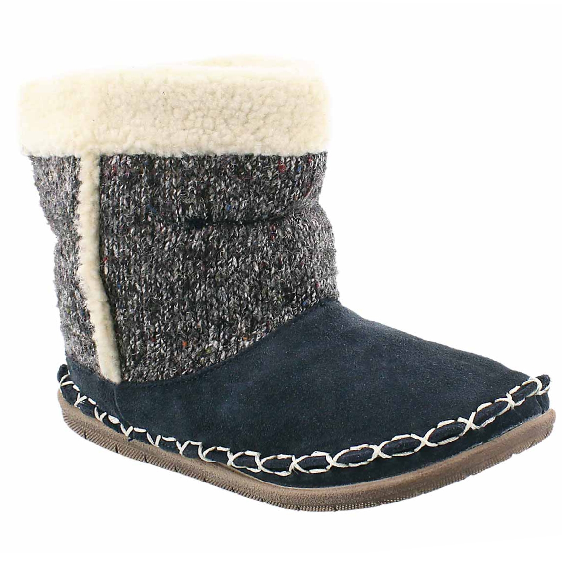 Lds Alpine navy bootie slipper