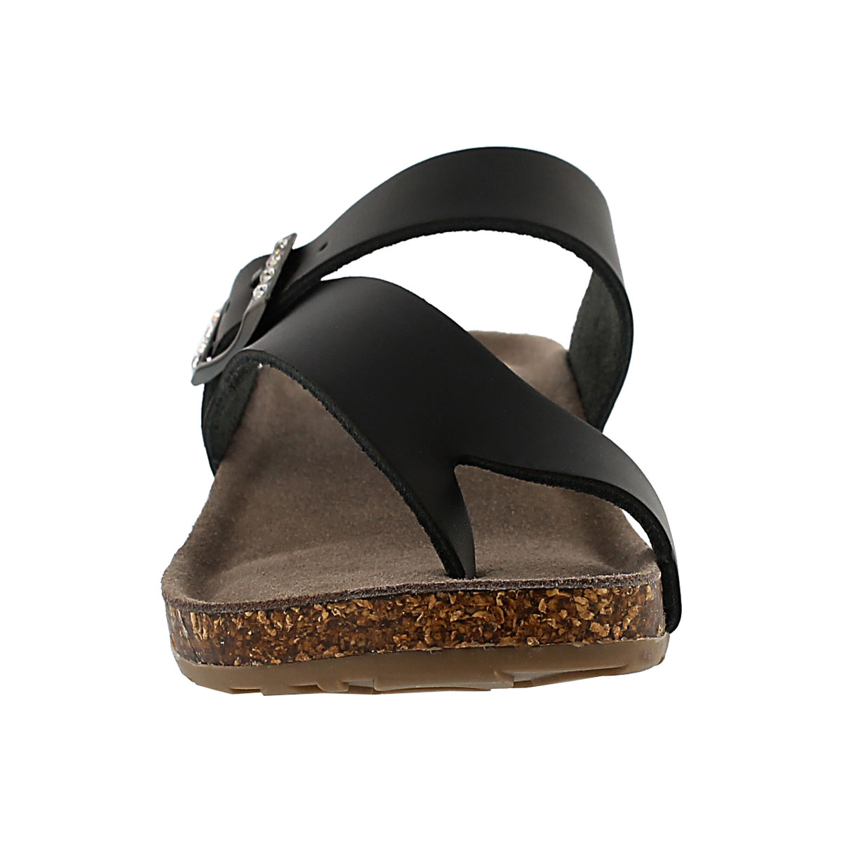 Lds Amber 3 black memory foam sandal