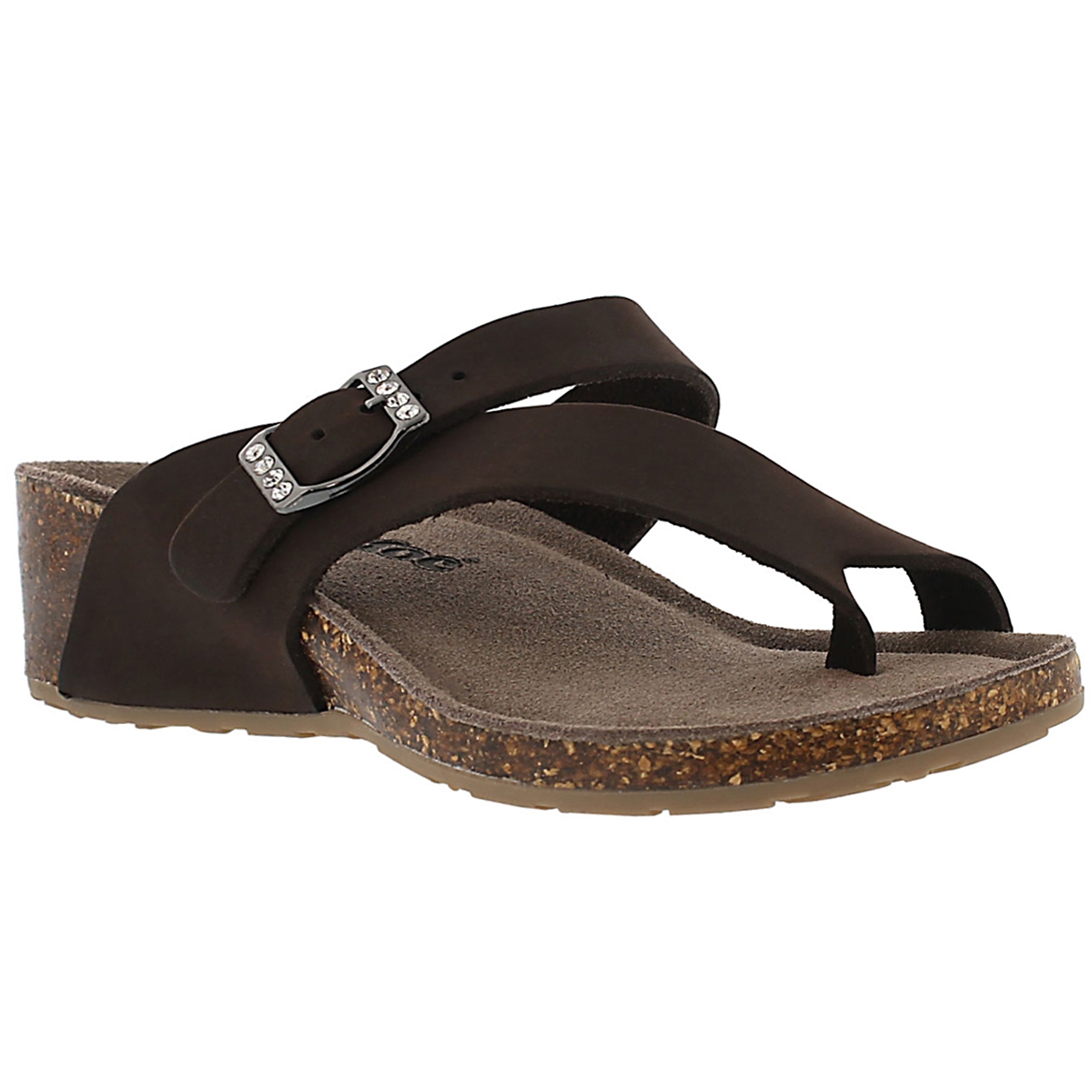 Lds Amber 3 brown crz memory foam sandal