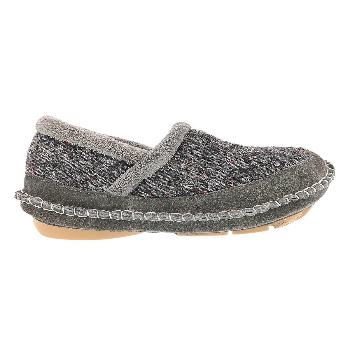 Lds Amelia grey closed back slipper