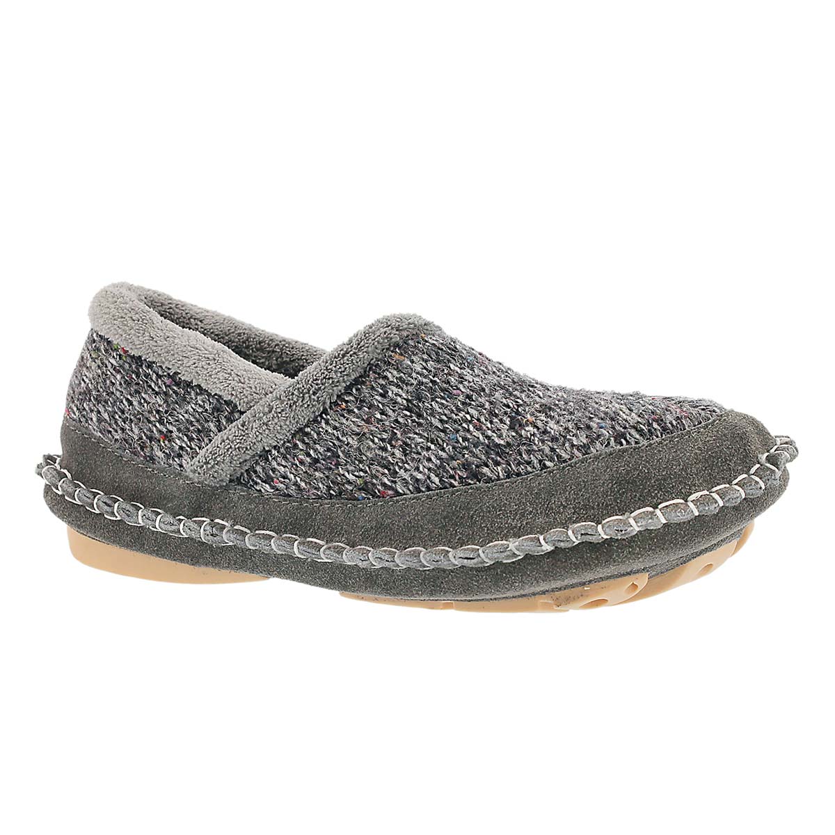 Lds Amelia grey closed back slipper
