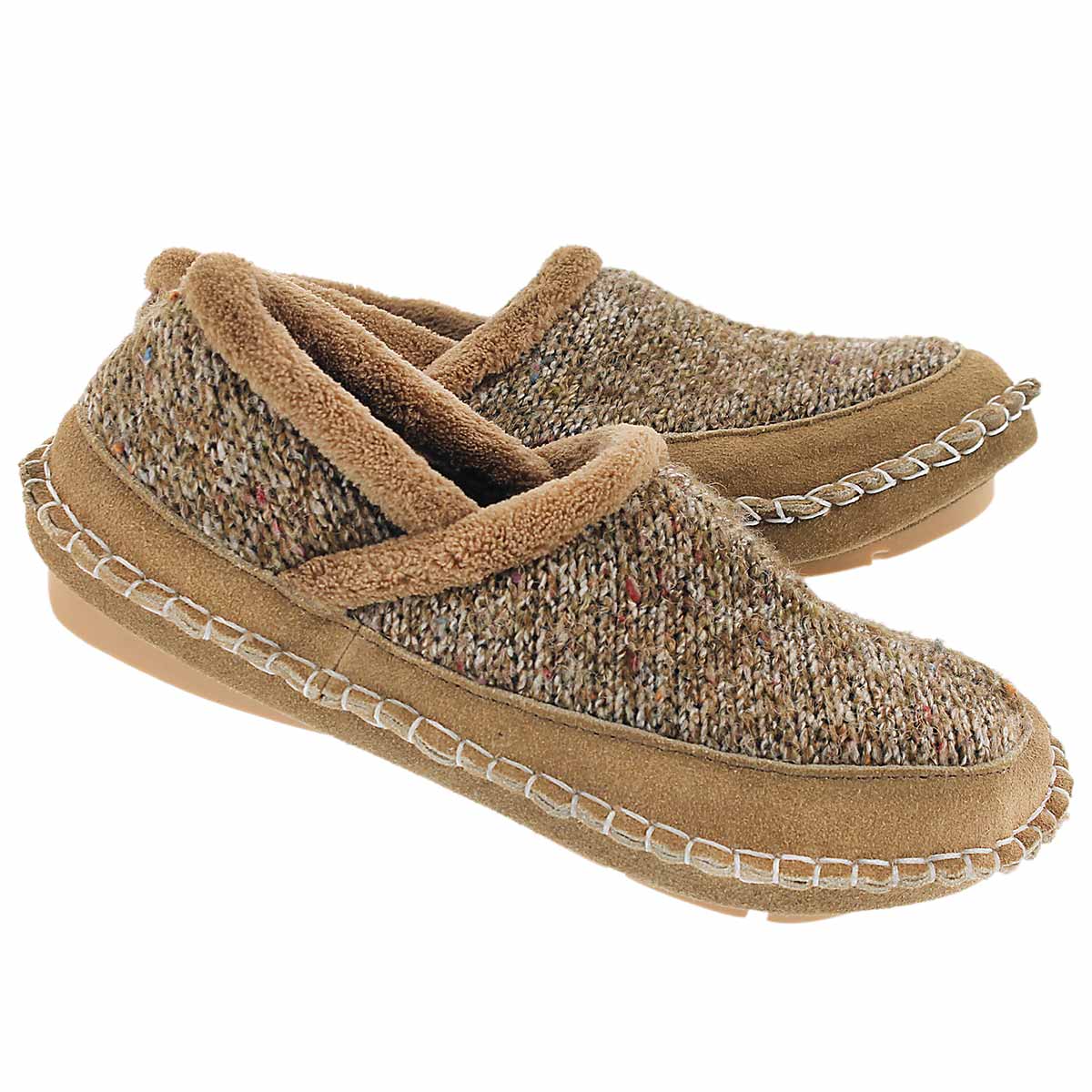 Lds Amelia olive closed back slipper