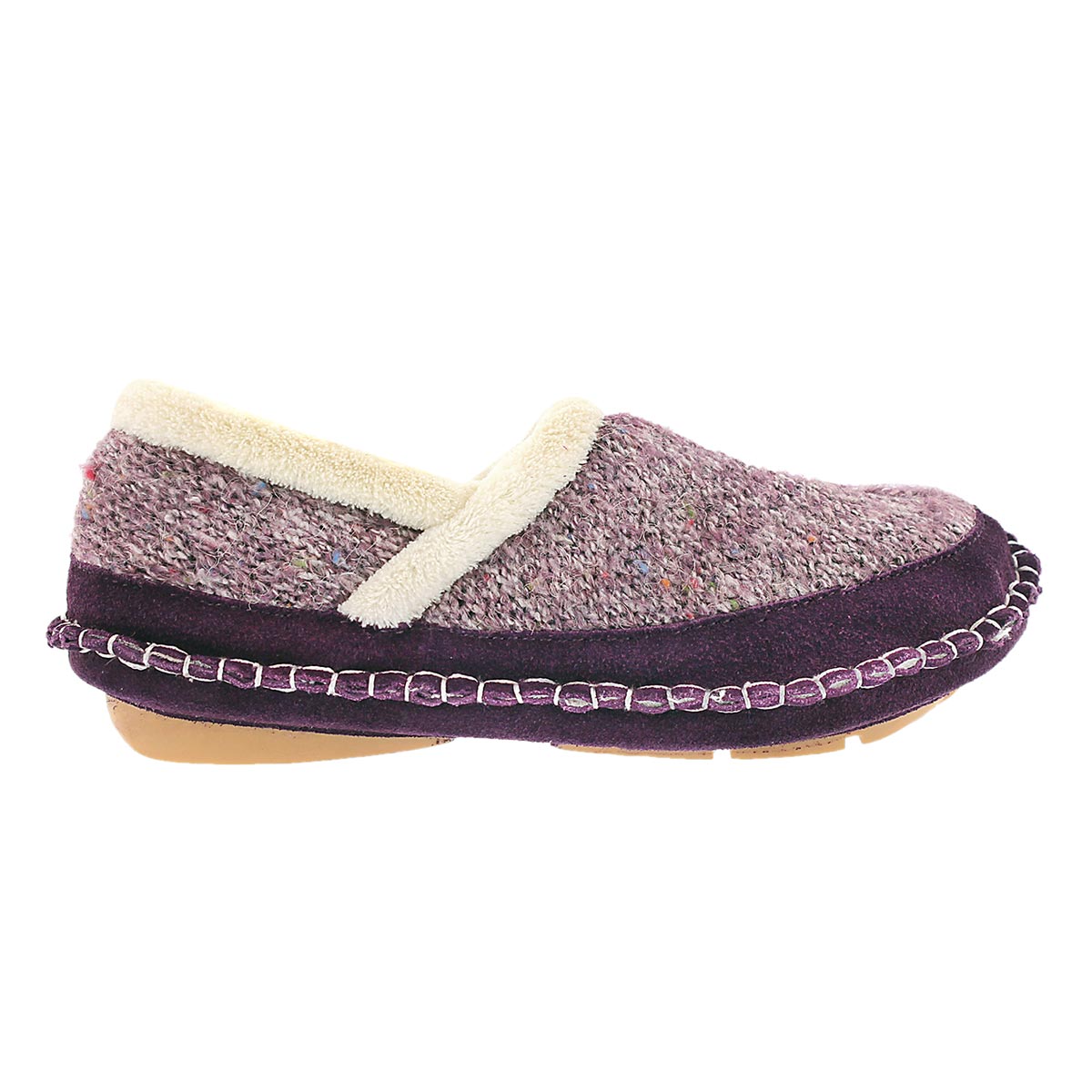 Lds Amelia purple closed back slipper