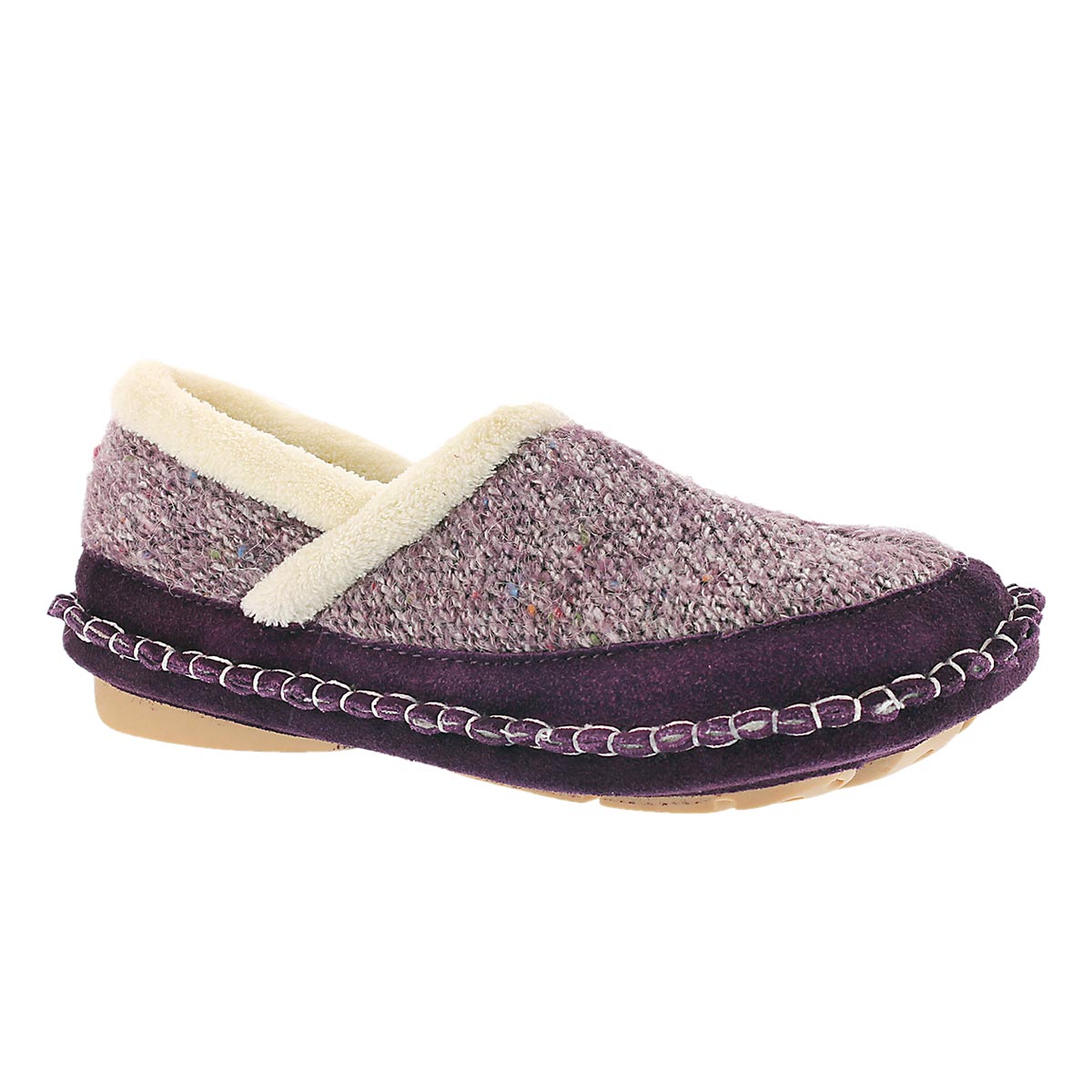 Lds Amelia purple closed back slipper