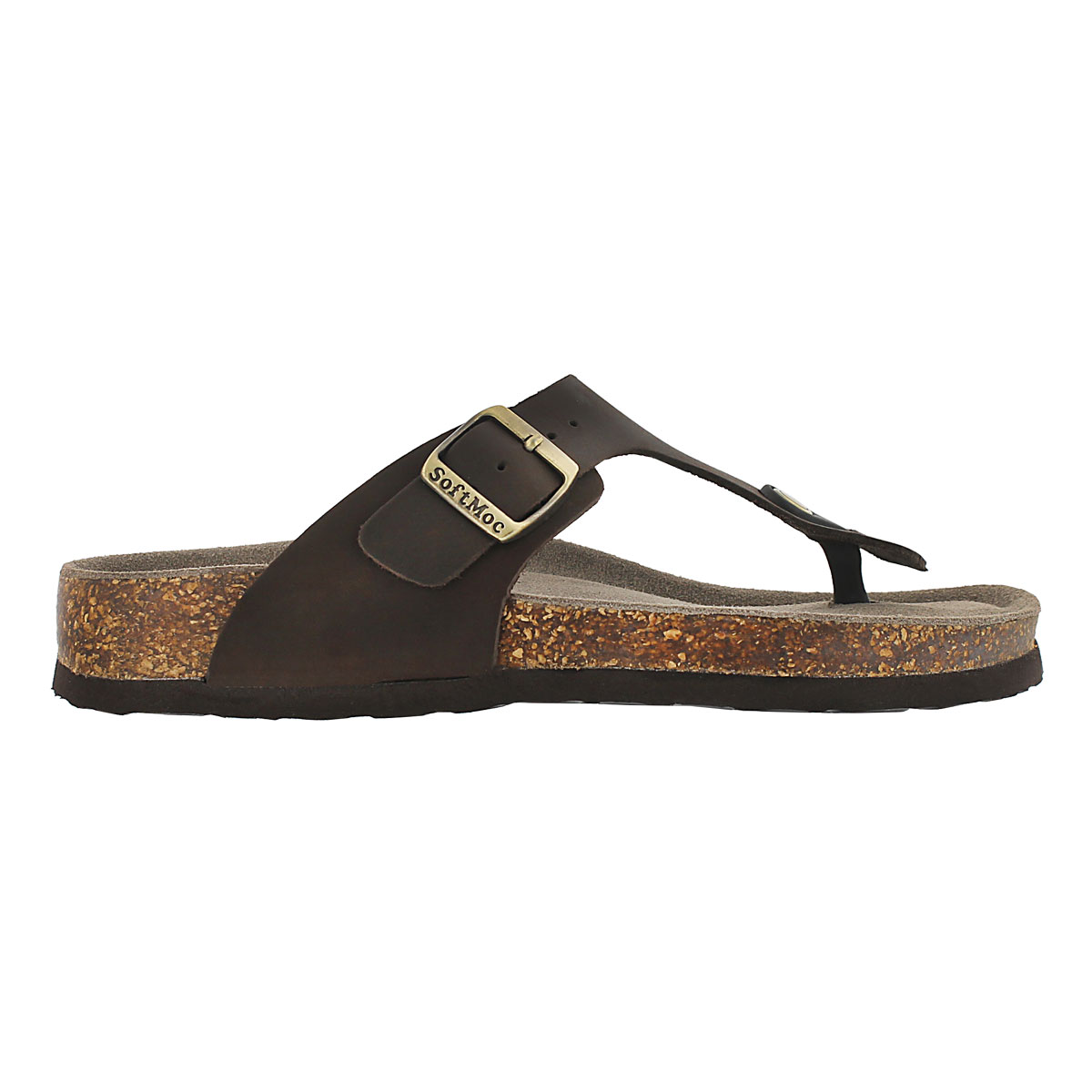 Lds Angy 4 brn memory foam thong sandal