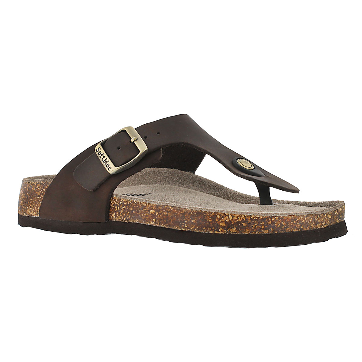 Lds Angy 4 brn memory foam thong sandal