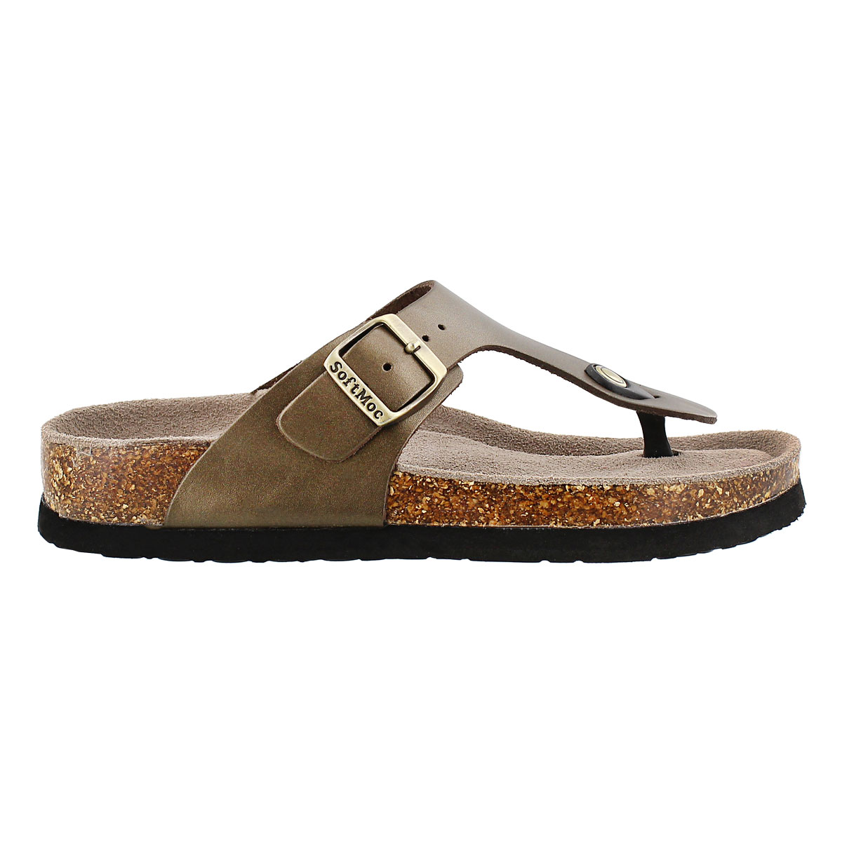 Lds Angy 4 gold memory foam sandal