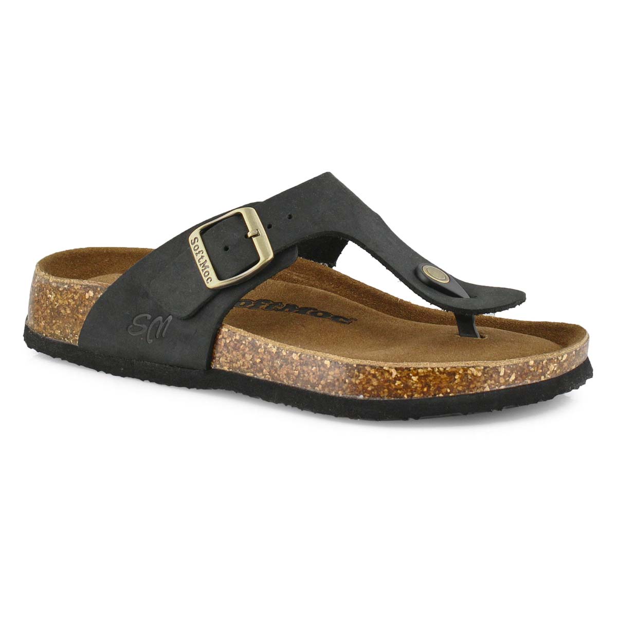 Lds Angy5 blk crz memory foam thng sndl