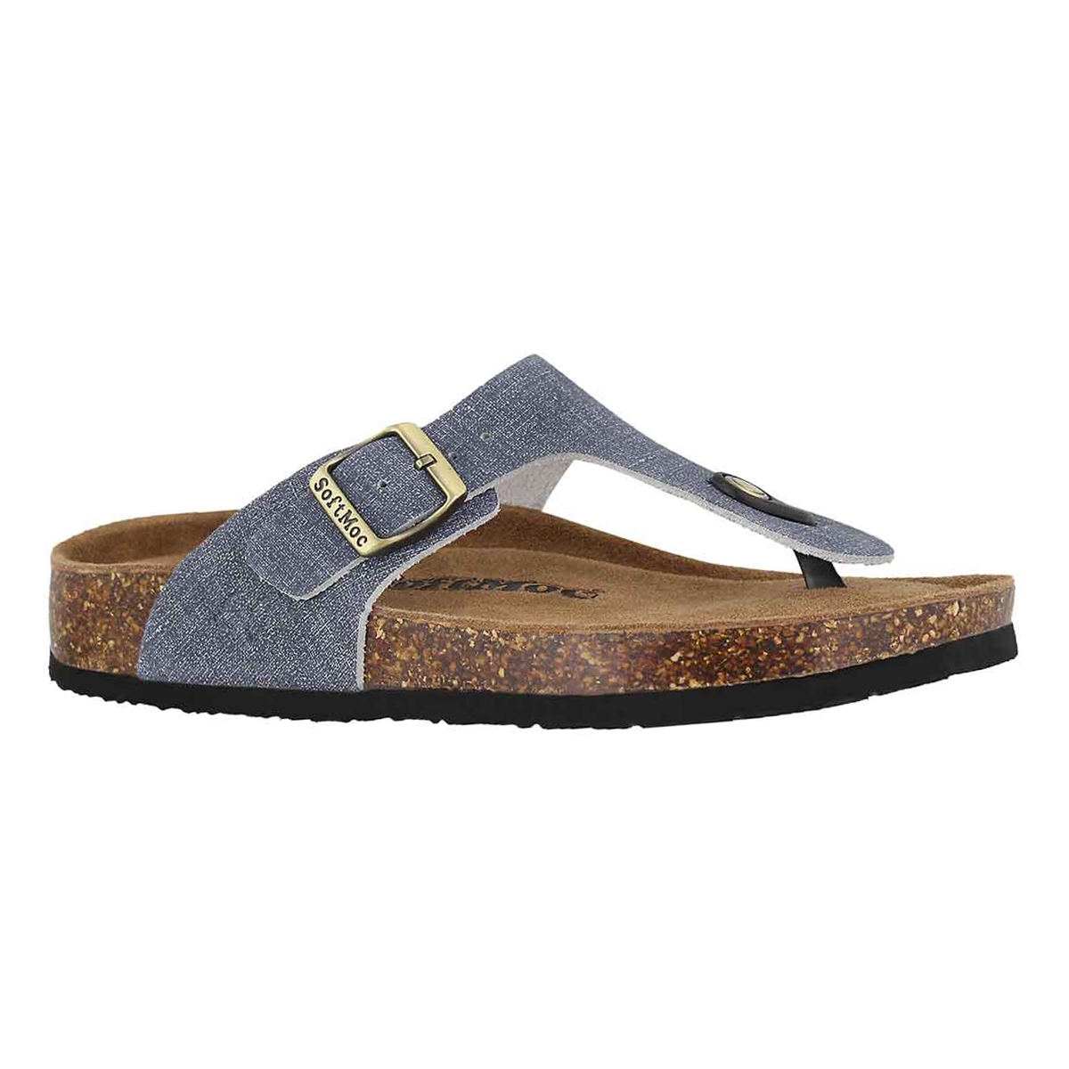 Women's ANGY 5 denim memory foam thong sandals