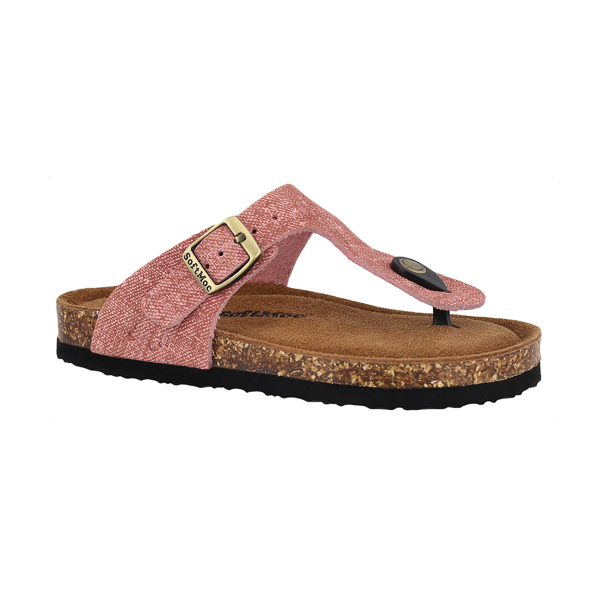 Girls' ANGY 5 blush memory foam thong sandal