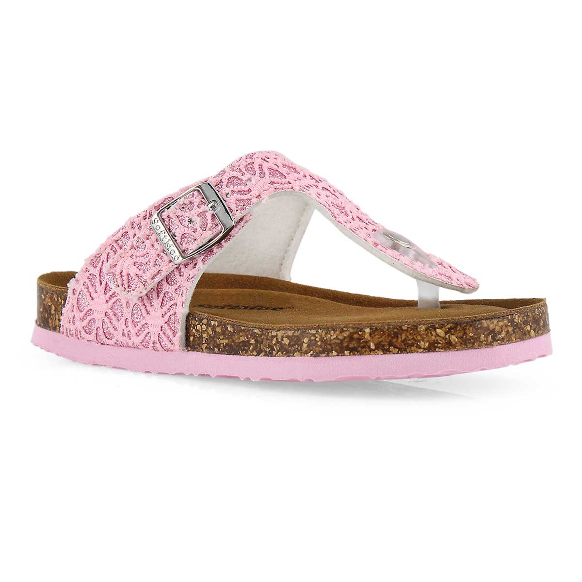 Grls Angy 6 Fab pink mem foam thng sndl