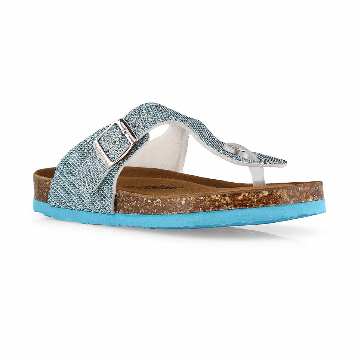 Grls Angy 6 Gltr blue mem foam thng sndl