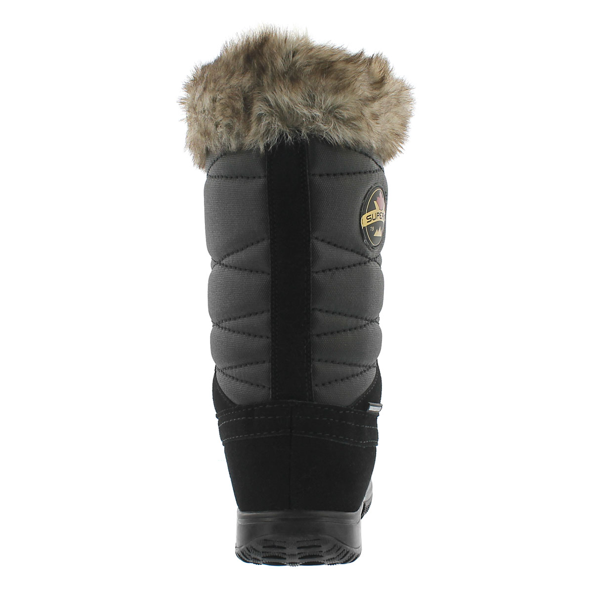 Botte d'hiver imp. Anila, noir, fem