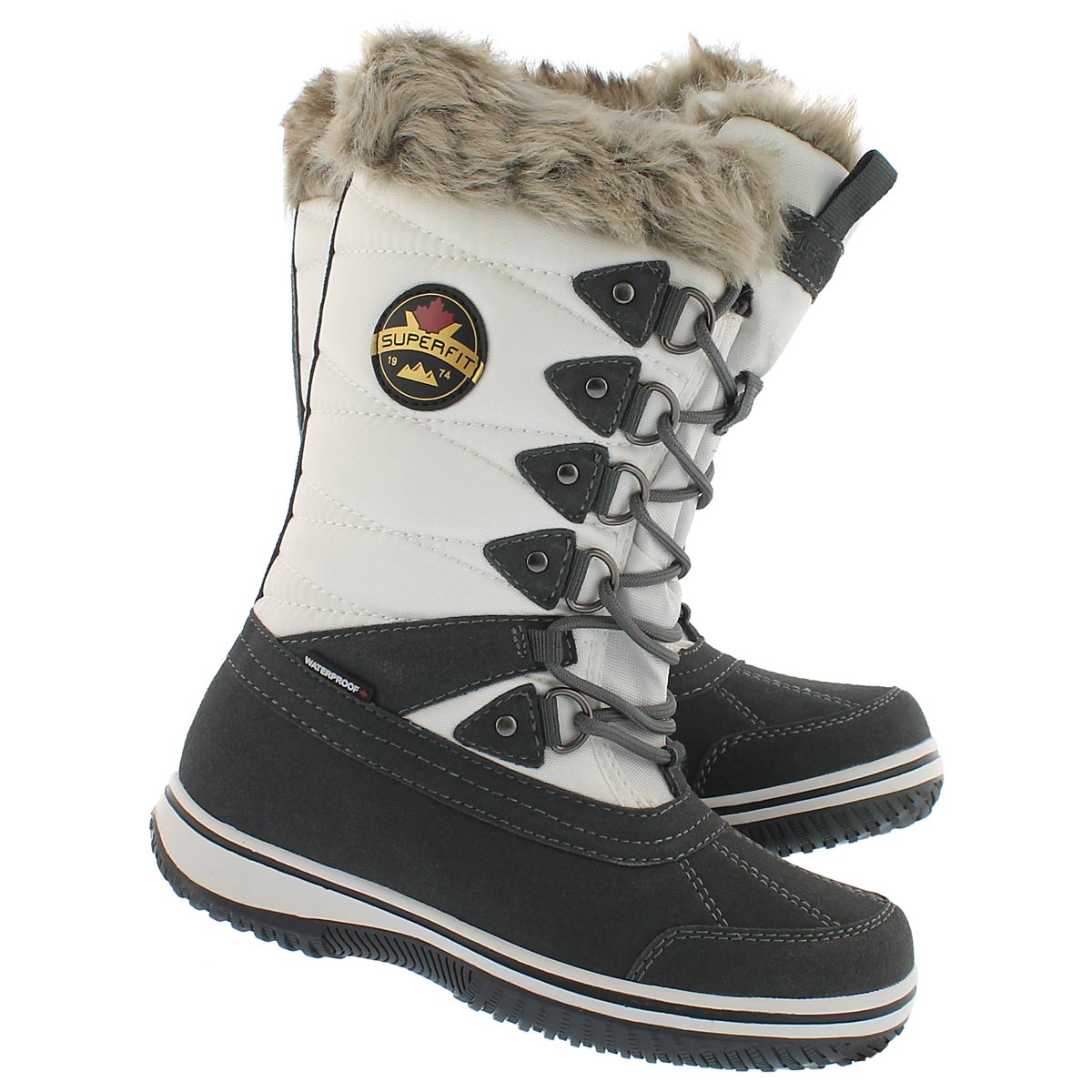 Botte hiv imp. Anila, anthrac/glace, fem