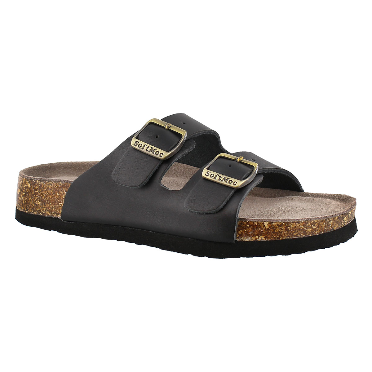 Lds Anna 3 black memory footbed sandal