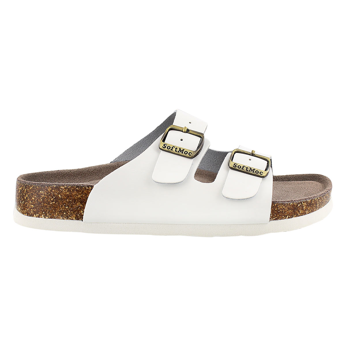 Lds Anna 3 white memory footbed sandal