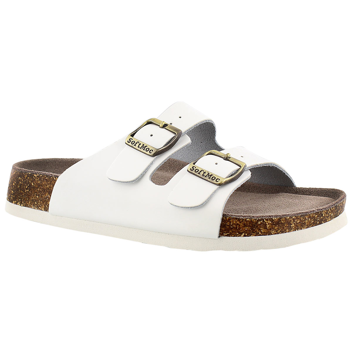 Lds Anna 3 white memory footbed sandal