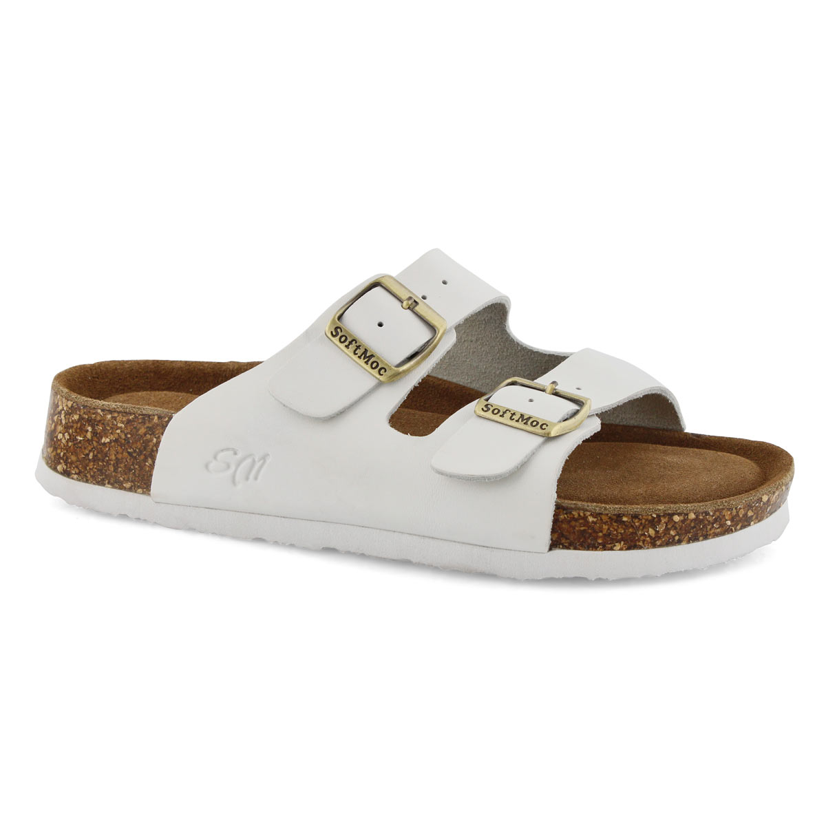 Women's ANNA 5 white memory foam sandals