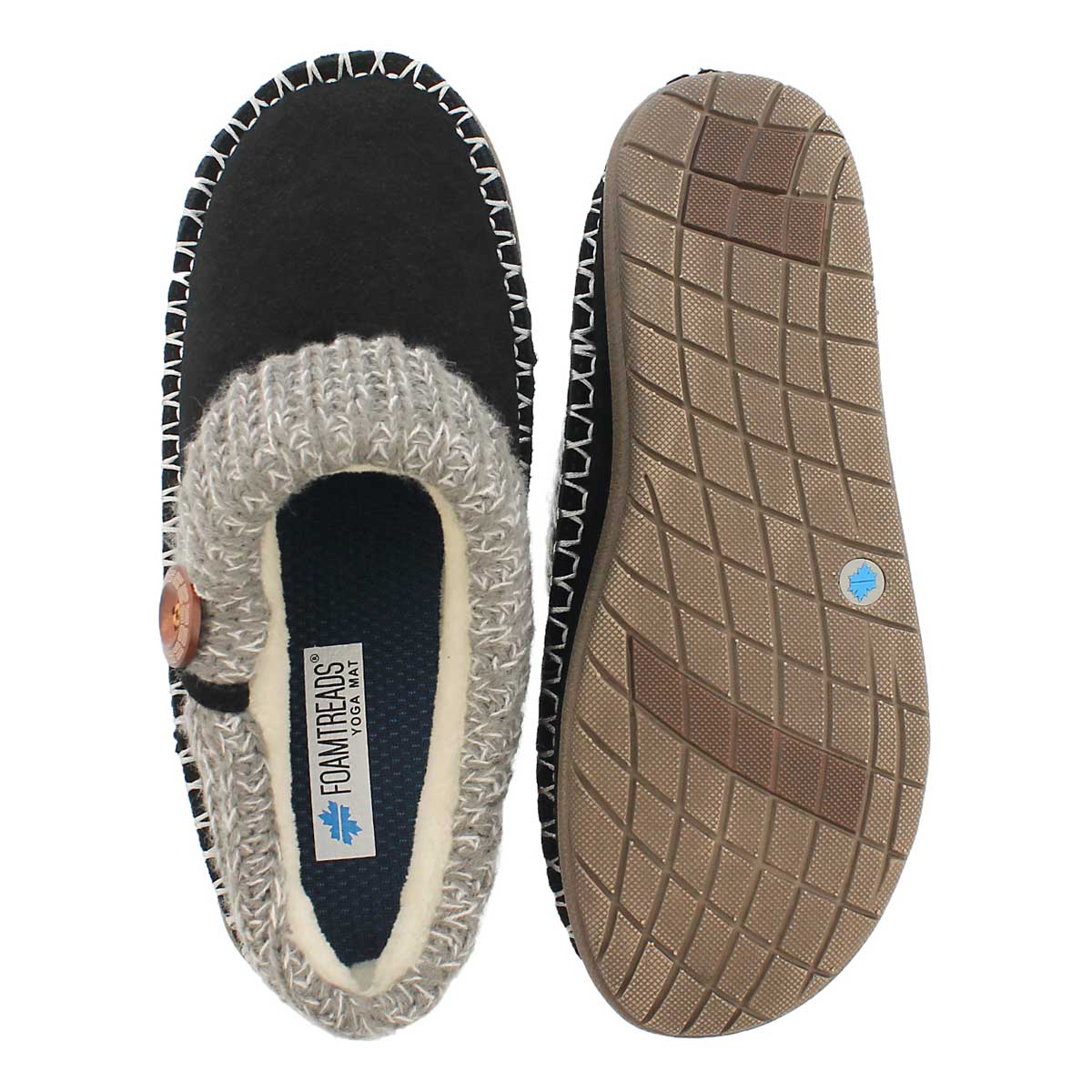 Lds Annalise black open back slipper