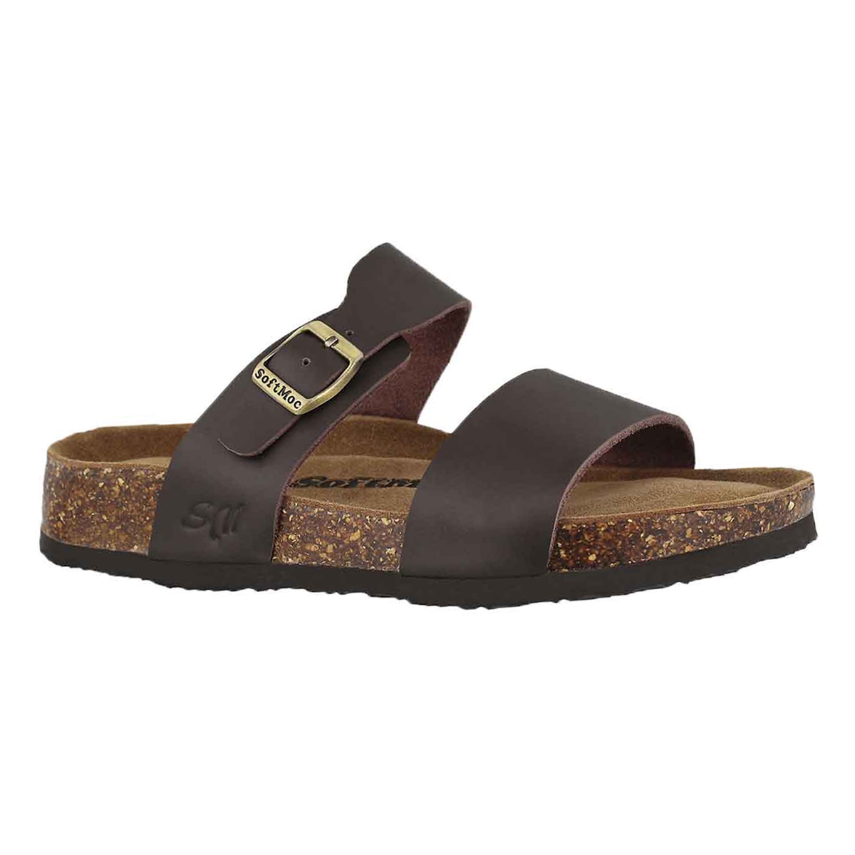 Lds Arianna 5 brn memory foam slide sndl