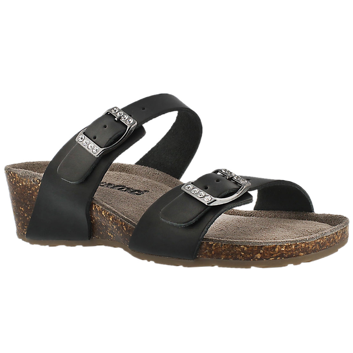 Lds Ashlynn 2 black memory foam sandal
