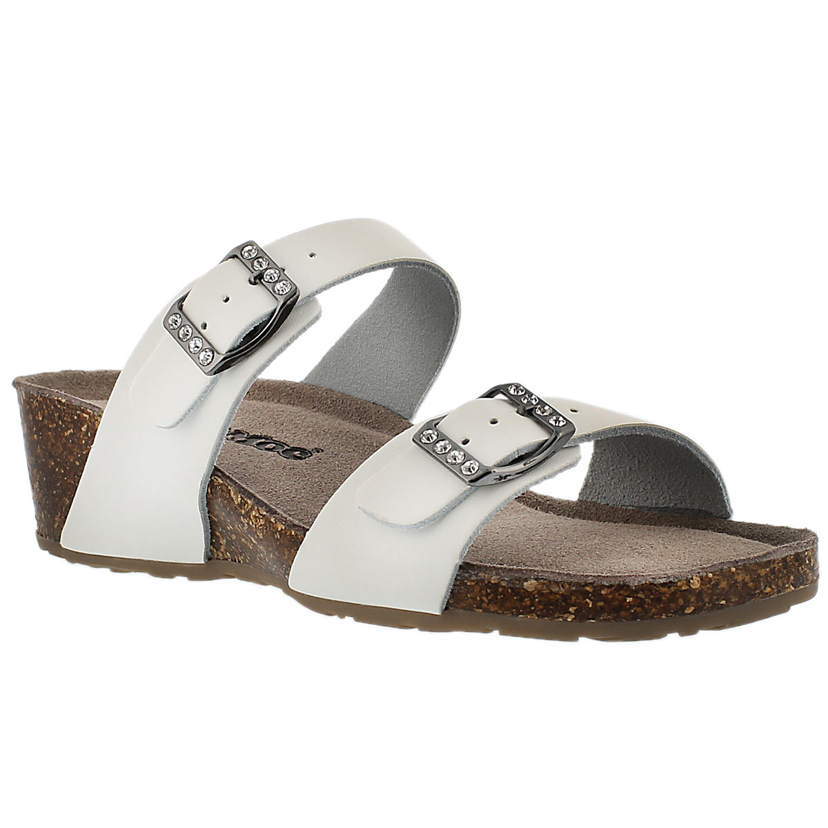 Lds Ashlynn 2 white memory foam sandal