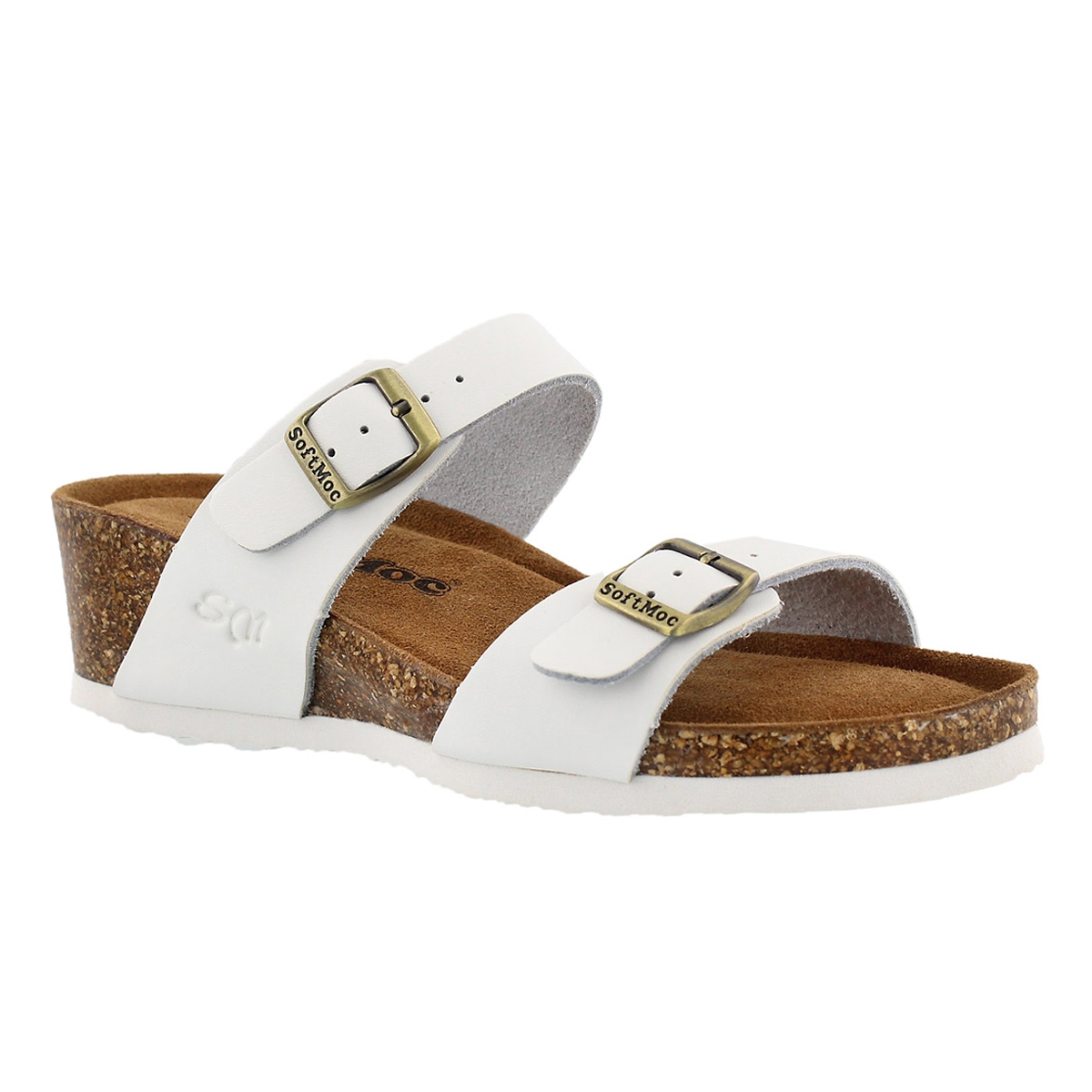 Women's ASHLYNN 5 white memory foam sandals