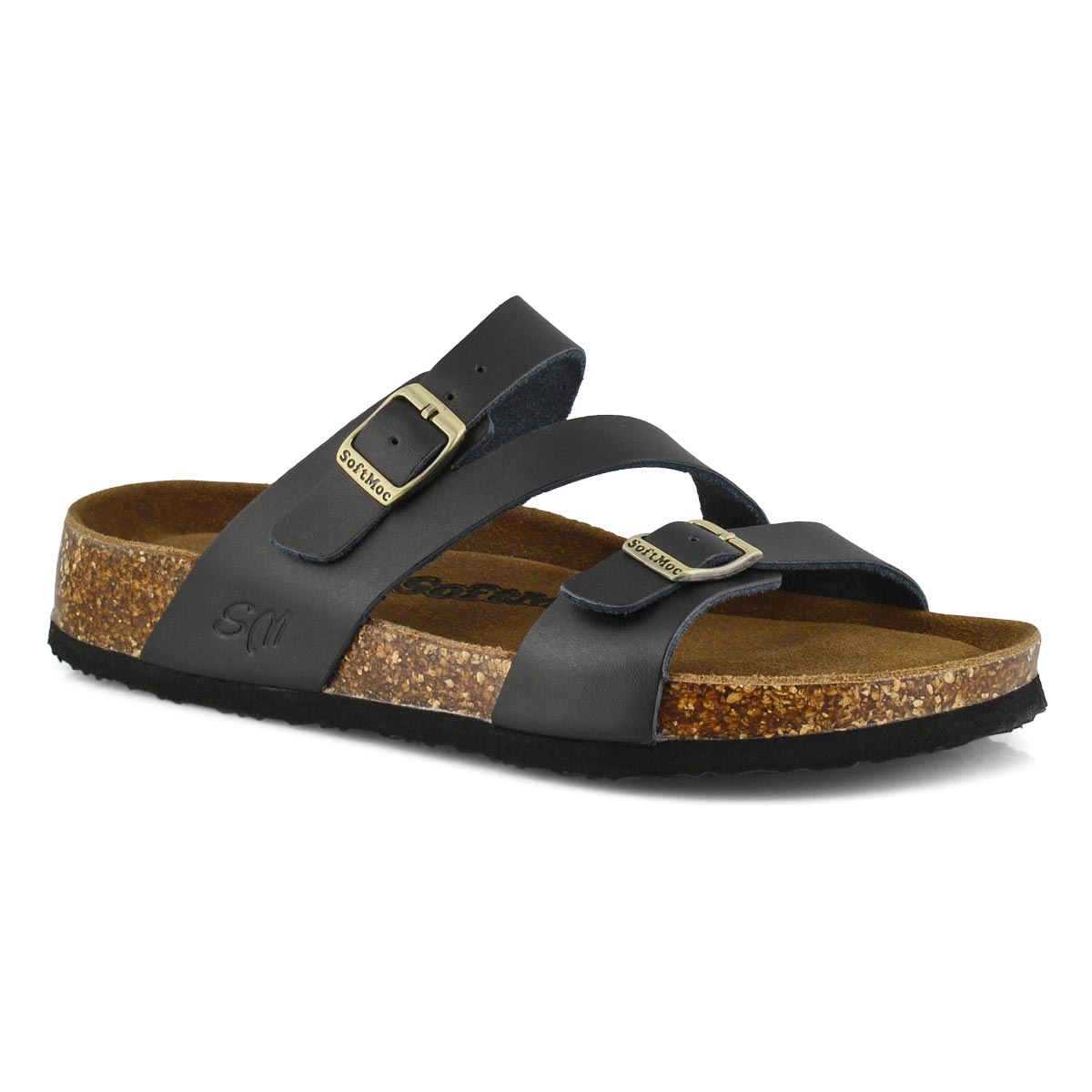 Lds Avalon5 black memory foam slide sndl