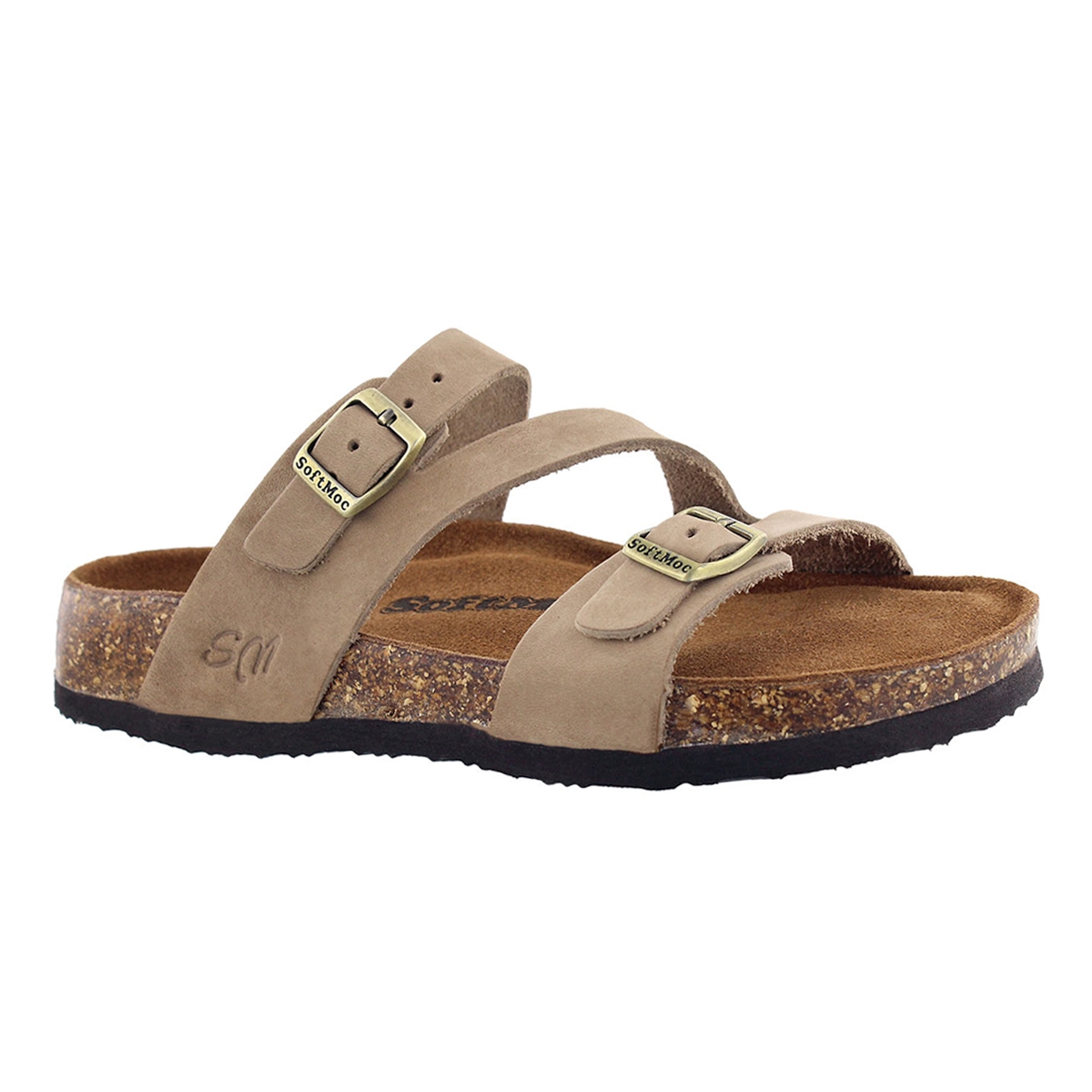 Women's AVALON 5 taupe memory foam sandals
