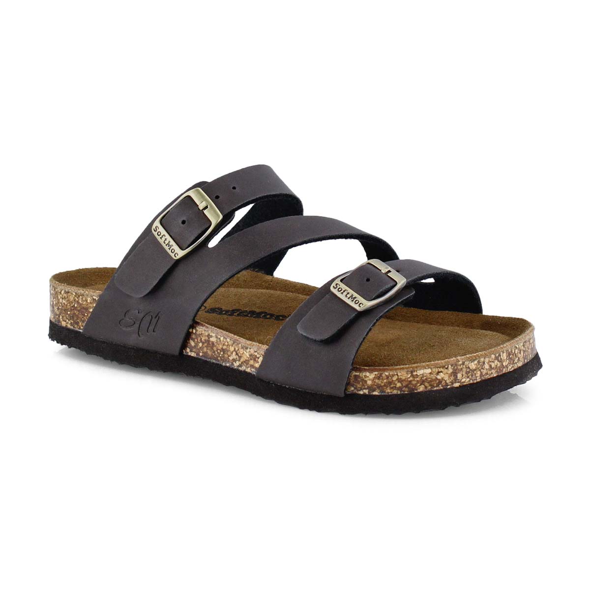 Girls AVALON 5 brown crazyhorse memory foam sandal