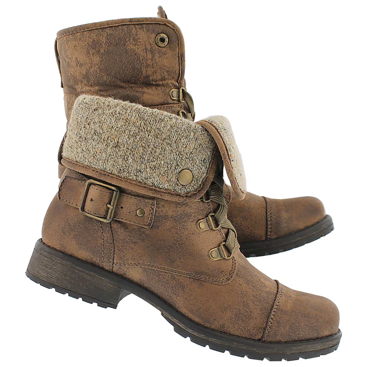 Lds Avery 2 brn lace up casual boot