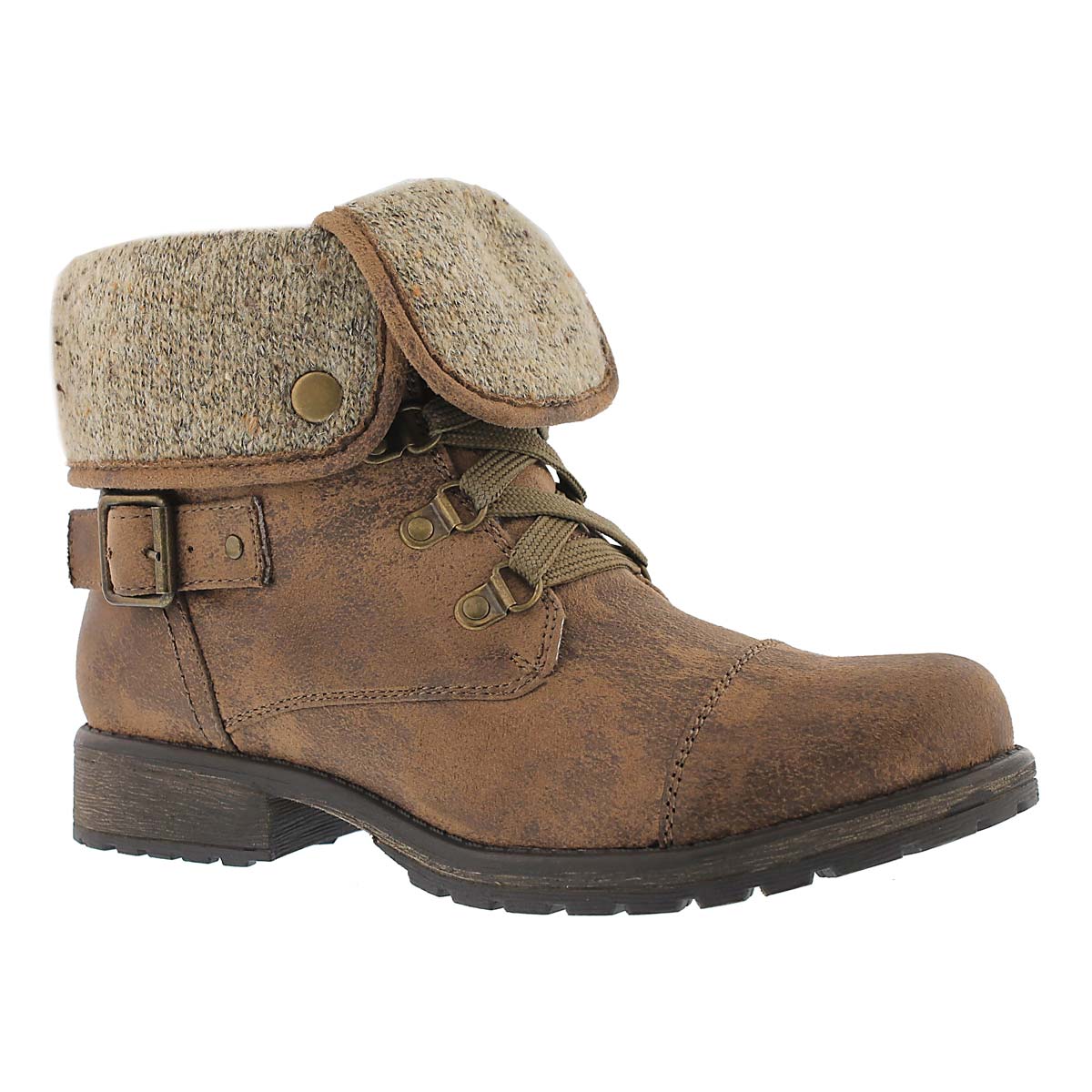 Lds Avery 2 brn lace up casual boot