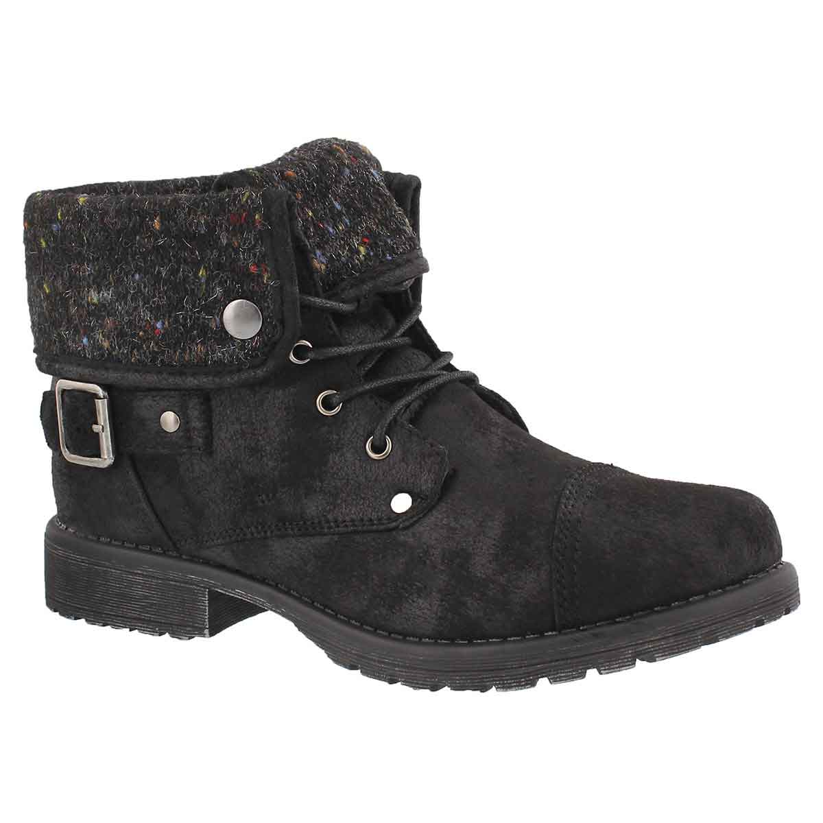 Women's AVERY 3 black lace up casual boots