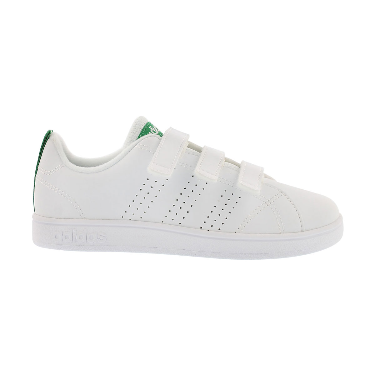 Chlds Advantage Clean CMF wt/grn sneaker
