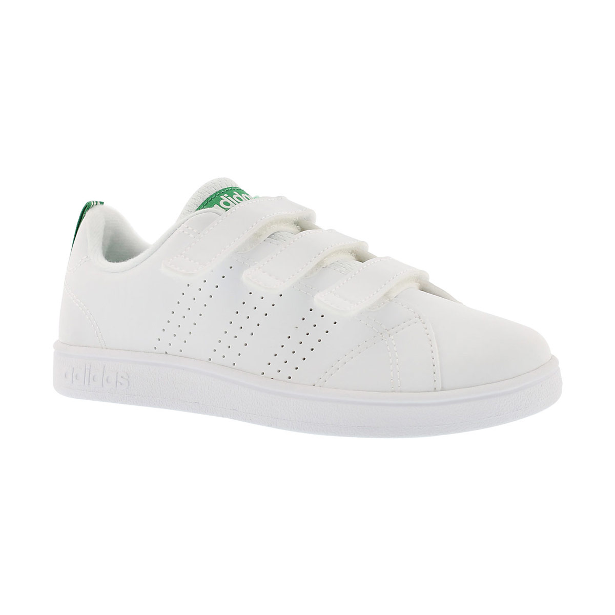 Chlds Advantage Clean CMF wt/grn sneaker