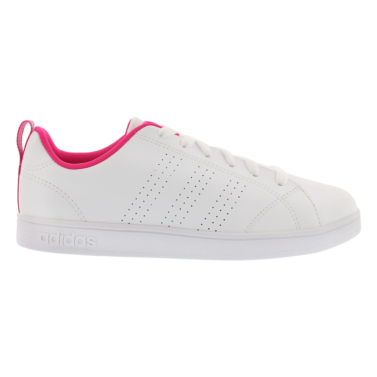 Grls Advantage Clean wht/pnk sneaker