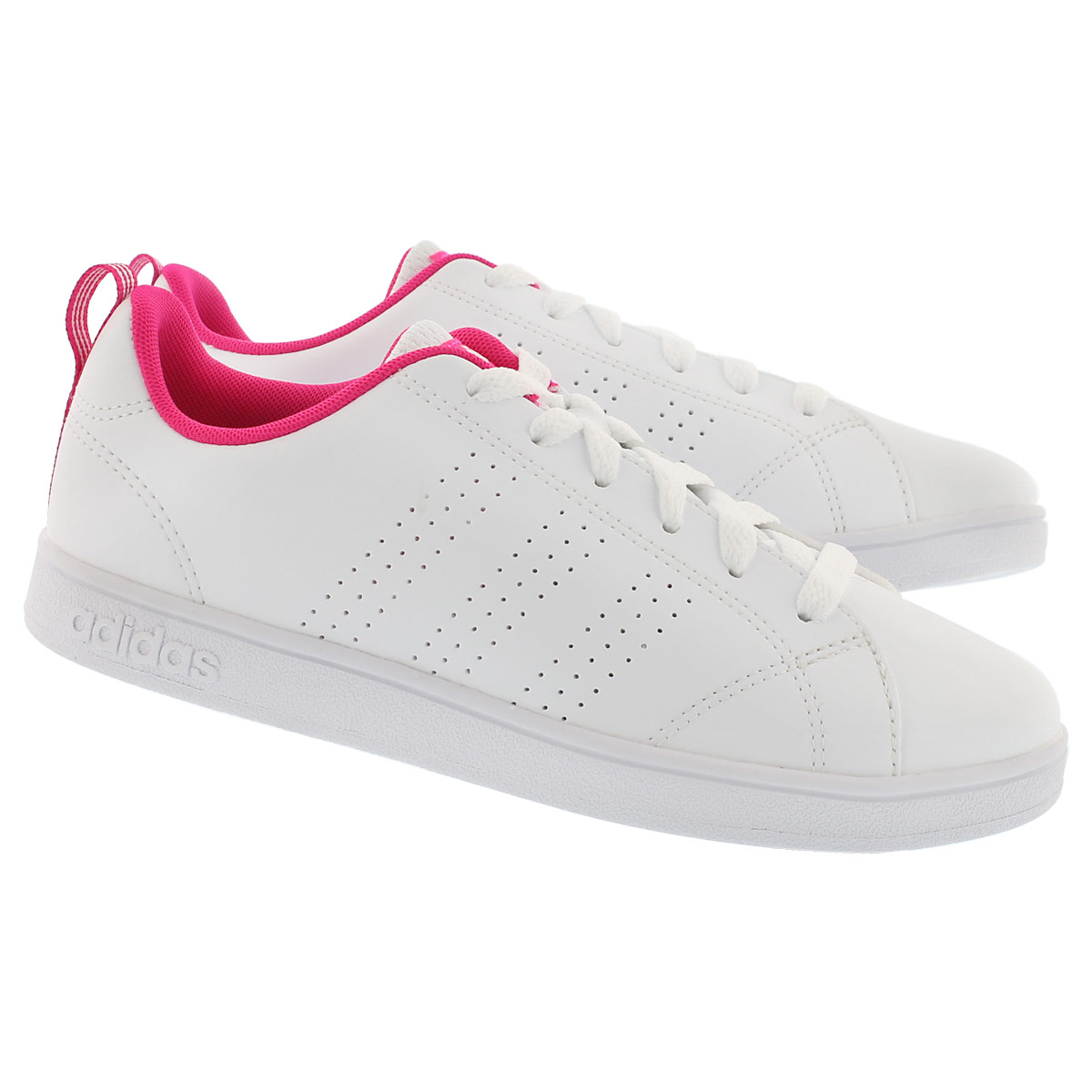 Grls Advantage Clean wht/pnk sneaker