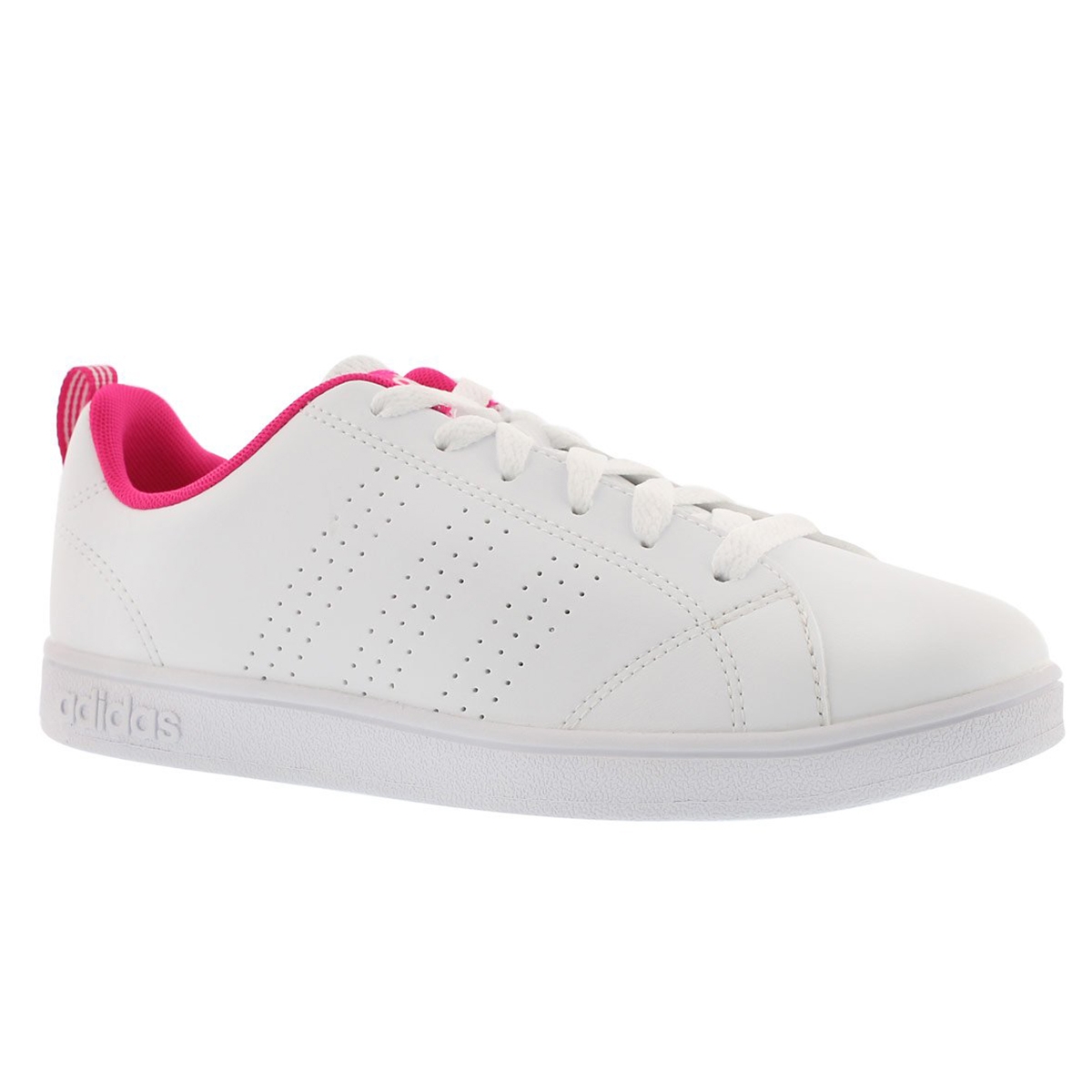 Grls Advantage Clean wht/pnk sneaker
