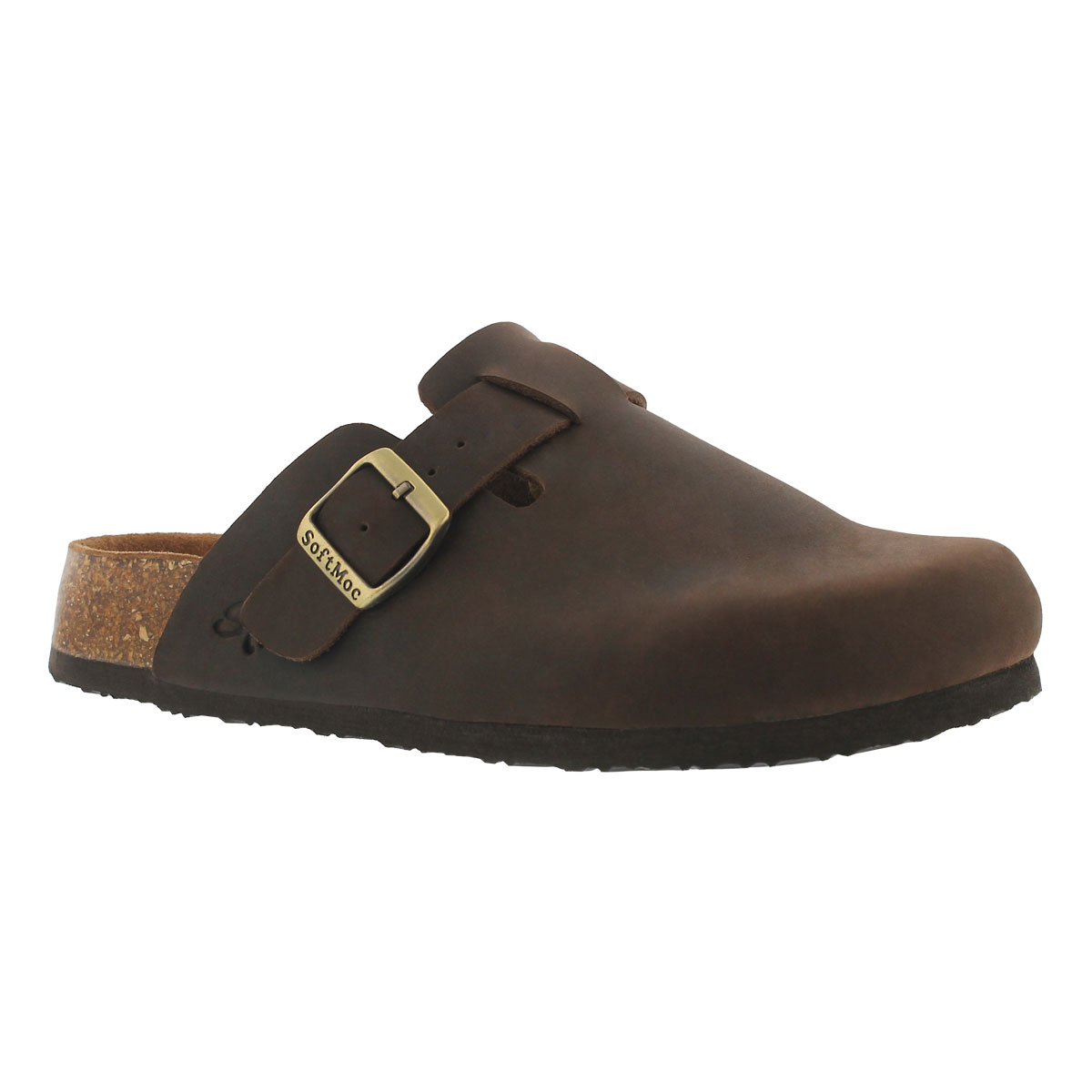 Women's AYR 5 brown memory foam casual clogs