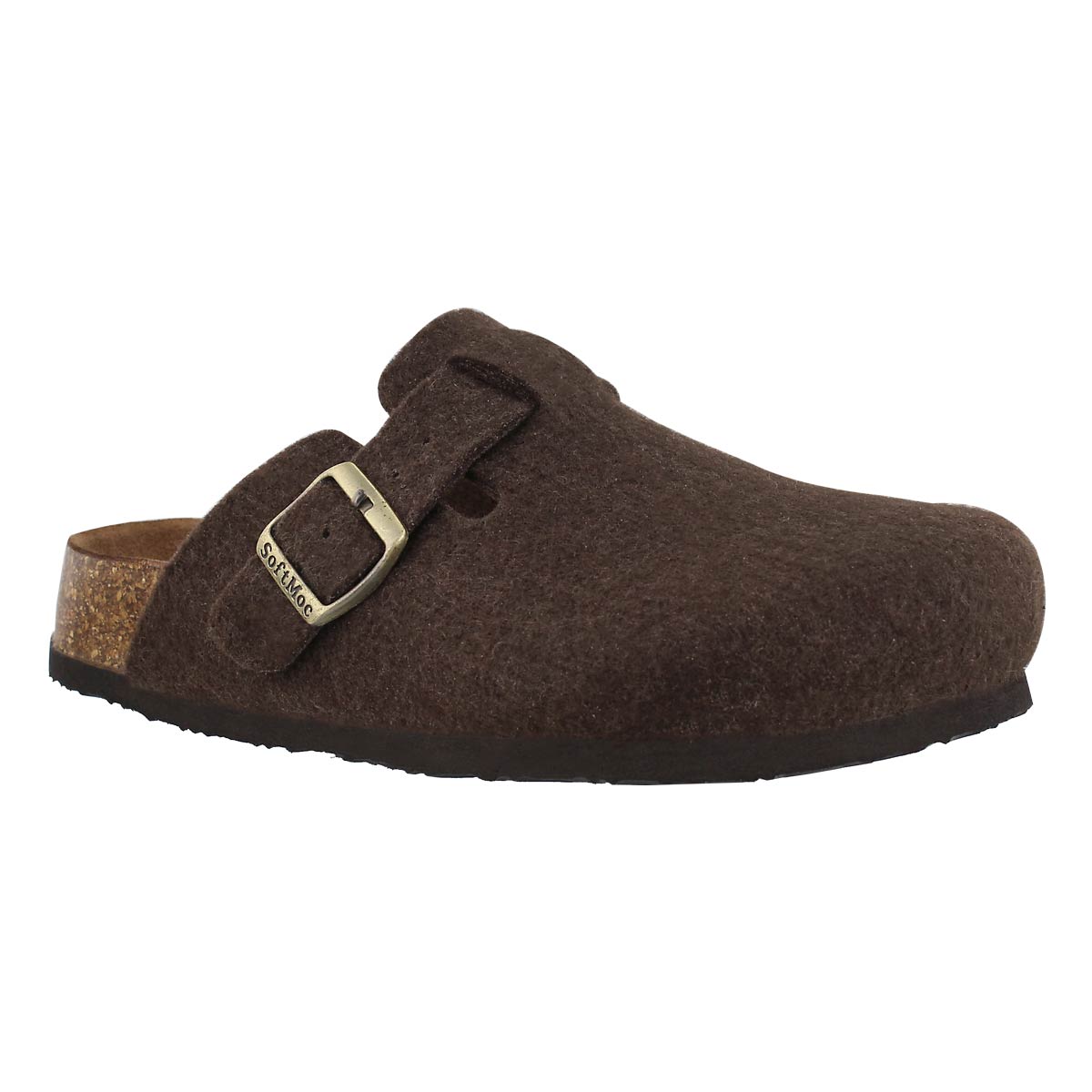 Women's AYR 5 brown wool casual clog
