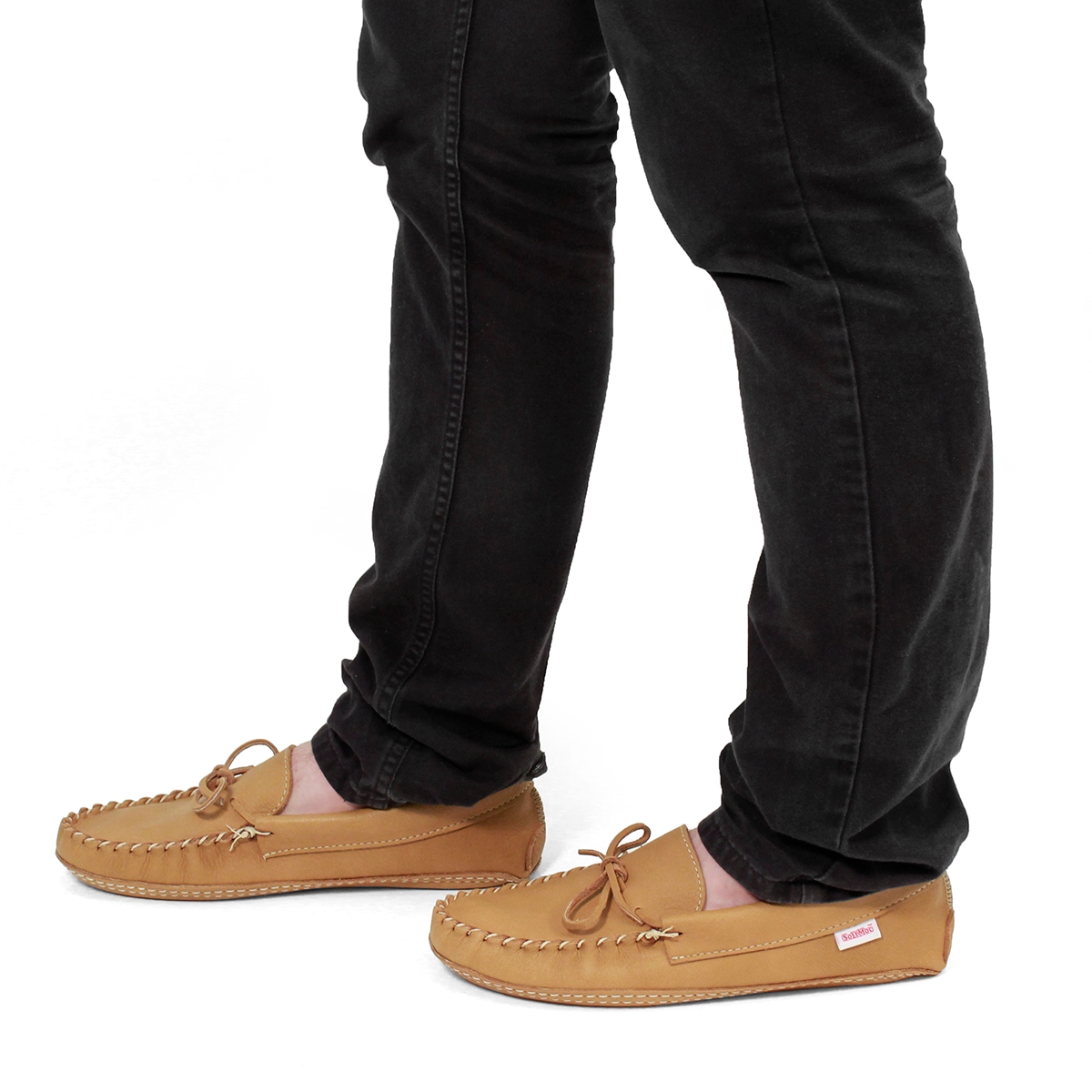 Mns cork double sole moosehide moc