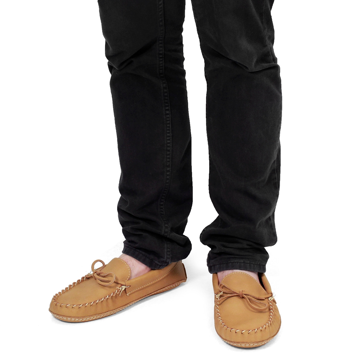 Mns cork double sole moosehide moc