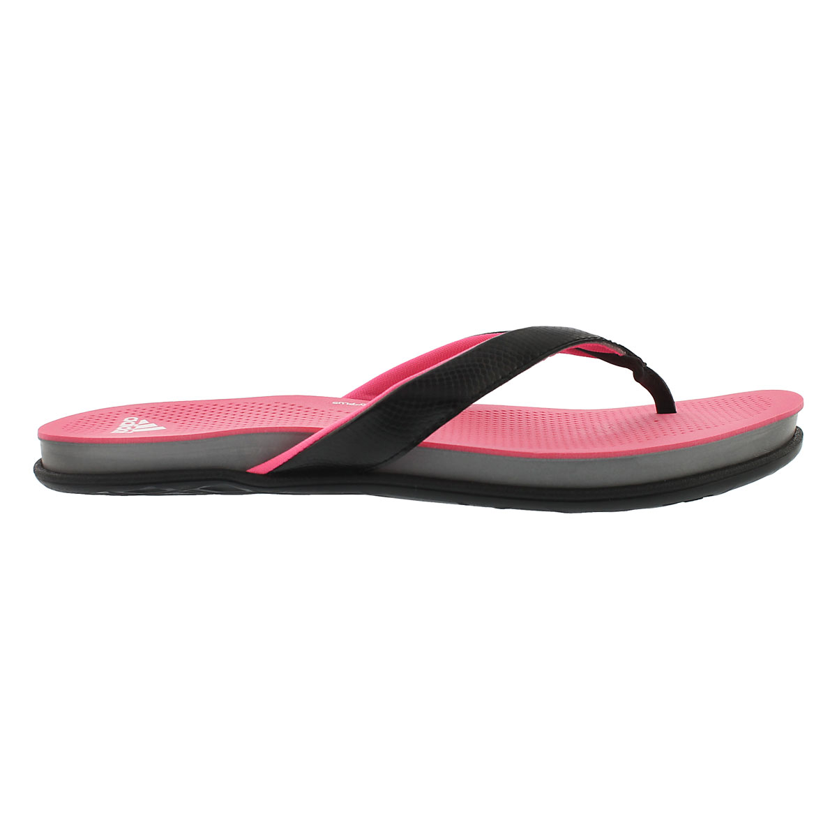 Lds Supercloud Plus blk/pnk thong sandal