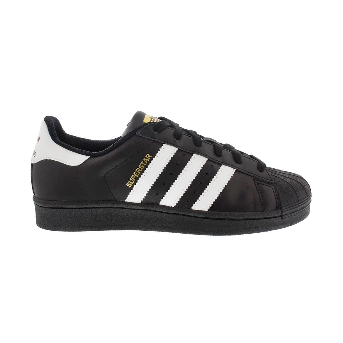 Bys Superstar blk/wht lace up sneaker