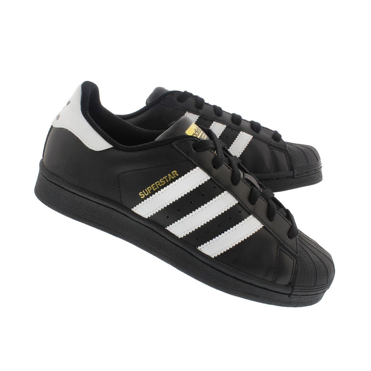 Bys Superstar blk/wht lace up sneaker