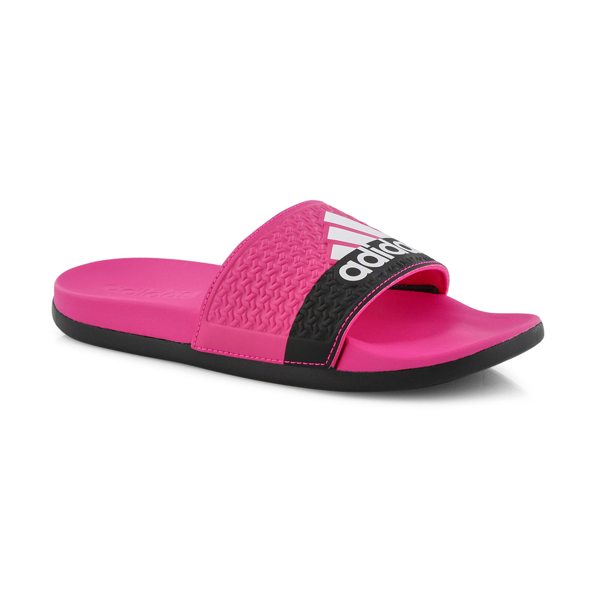 Grls Adilette Comfort pink/blk slide