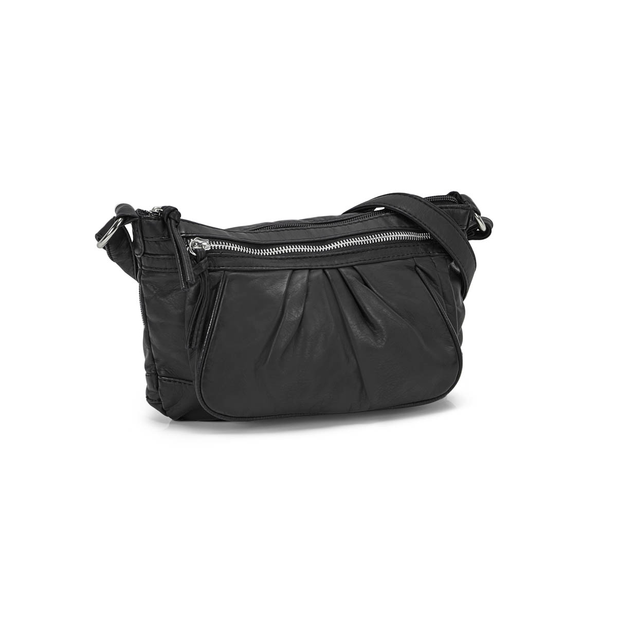 Lds black pearlized crossbody bag
