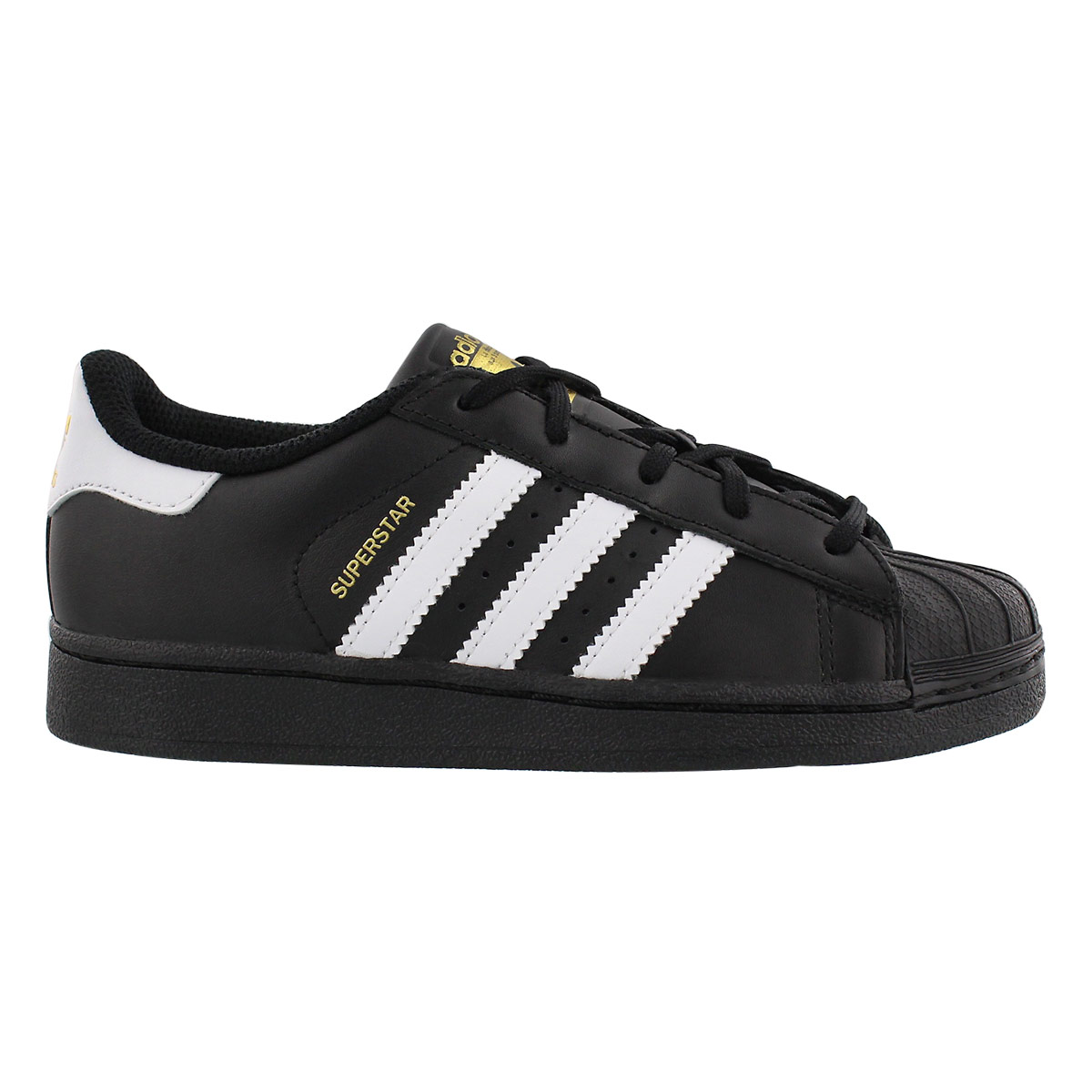 Bys Superstar blk/wht lace up sneaker