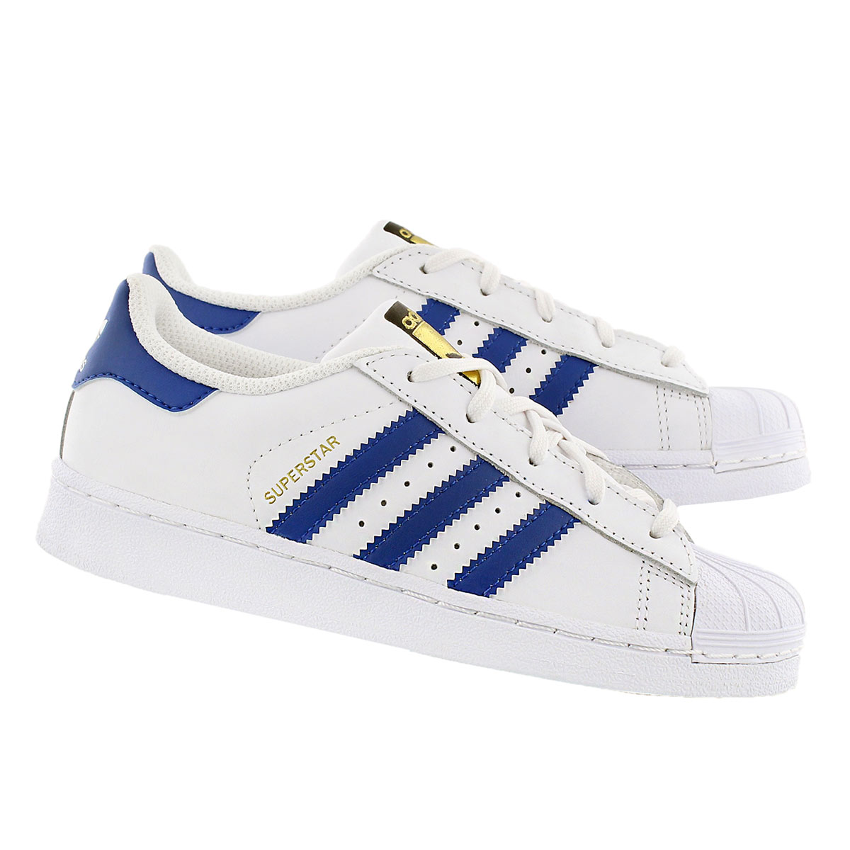 Bys Superstar wht/blue sneaker