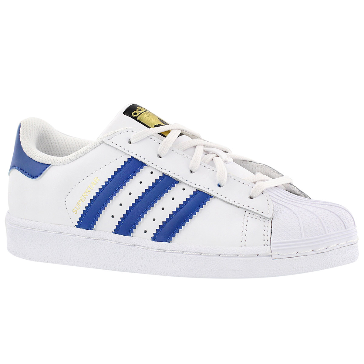 Bys Superstar wht/blue sneaker
